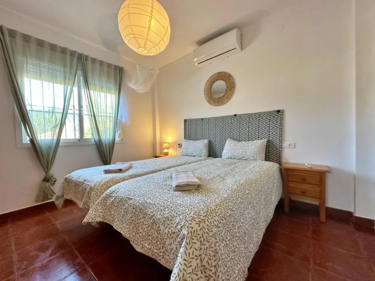 빌라 Casa Rural Liviana, Piscina Barbacoa Y Preciosas Vistas Malaga By Andaraholidays 콤페타